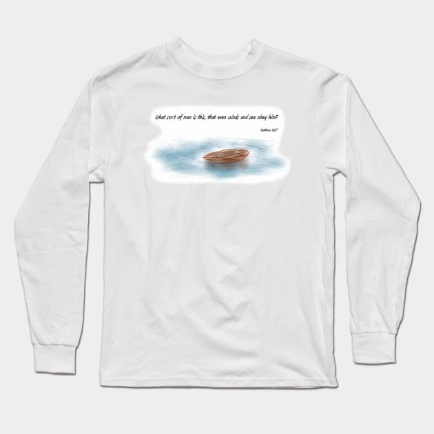 Matthew 8:27 Long Sleeve T-Shirt by timlewis